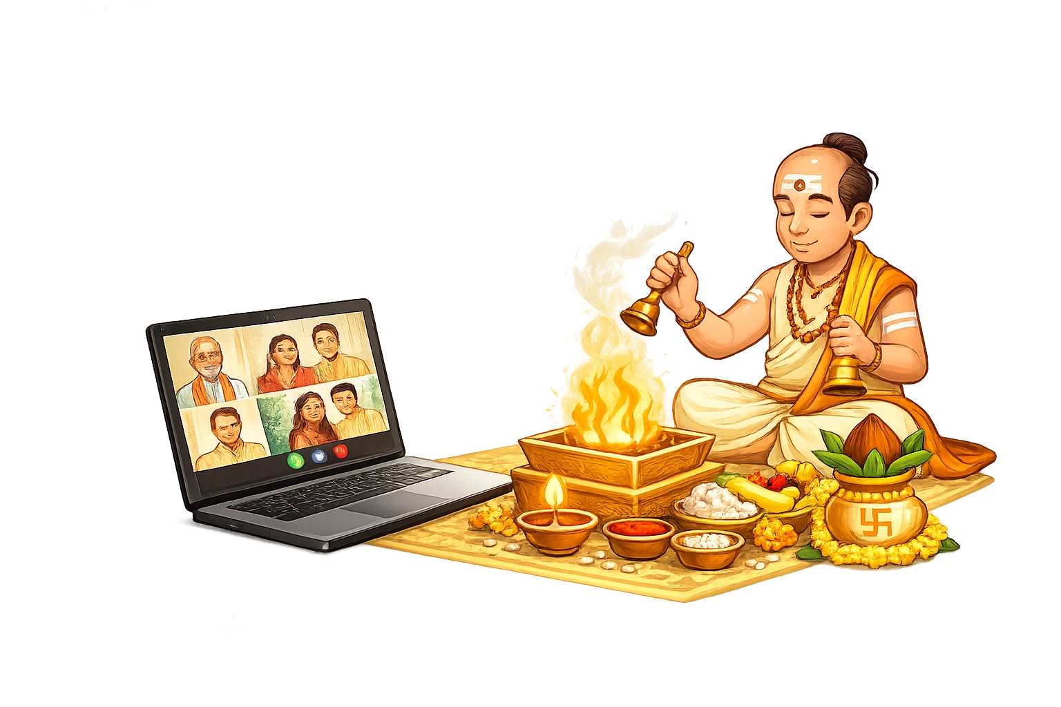 Puja Is Performed